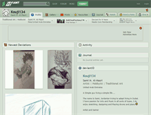 Tablet Screenshot of kouji134.deviantart.com
