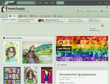 Tablet Screenshot of kimikotoudaiji.deviantart.com