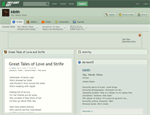 Tablet Screenshot of kibith.deviantart.com