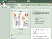 Tablet Screenshot of jrockaddicts.deviantart.com