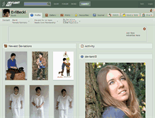 Tablet Screenshot of evilbecki.deviantart.com