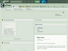 Tablet Screenshot of apiteam.deviantart.com