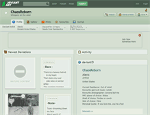 Tablet Screenshot of chaosreborn.deviantart.com
