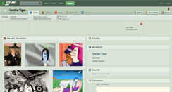 Desktop Screenshot of gentle-tiger.deviantart.com