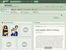 Tablet Screenshot of greensean.deviantart.com