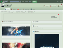 Tablet Screenshot of penguinful.deviantart.com