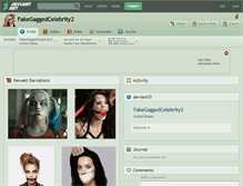 Tablet Screenshot of fakegaggedcelebrity2.deviantart.com