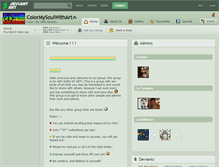 Tablet Screenshot of colormysoulwithart.deviantart.com