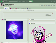 Tablet Screenshot of damnedromance.deviantart.com