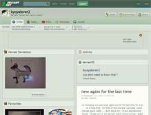Tablet Screenshot of kyoyalover2.deviantart.com