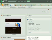 Tablet Screenshot of flux-fox.deviantart.com