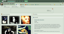 Desktop Screenshot of immaculate-deception.deviantart.com