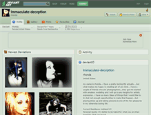 Tablet Screenshot of immaculate-deception.deviantart.com