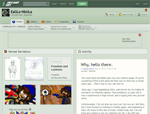 Tablet Screenshot of eagle-nbula.deviantart.com