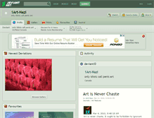 Tablet Screenshot of 1art-nazi.deviantart.com