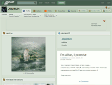 Tablet Screenshot of j0annuh.deviantart.com