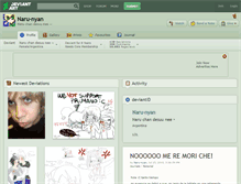 Tablet Screenshot of naru-nyan.deviantart.com