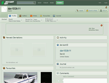 Tablet Screenshot of dav1d2k11.deviantart.com