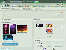 Tablet Screenshot of nedrian.deviantart.com