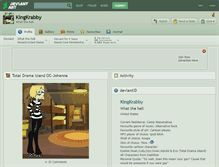 Tablet Screenshot of kingkrabby.deviantart.com