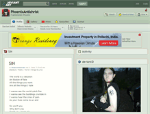 Tablet Screenshot of phoenixantichrist.deviantart.com