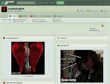 Tablet Screenshot of crooked-spine.deviantart.com