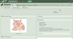 Desktop Screenshot of kimerawolf.deviantart.com