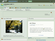 Tablet Screenshot of michelle-t140111.deviantart.com