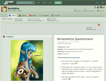 Tablet Screenshot of lauralaima.deviantart.com
