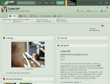 Tablet Screenshot of cullen369.deviantart.com