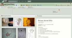 Desktop Screenshot of jakethecatthieve.deviantart.com
