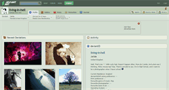Desktop Screenshot of living-in-hell.deviantart.com