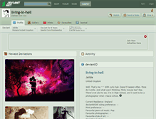 Tablet Screenshot of living-in-hell.deviantart.com