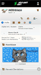 Mobile Screenshot of m00nblaze.deviantart.com