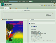 Tablet Screenshot of necroprower.deviantart.com