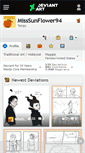 Mobile Screenshot of misssunflower94.deviantart.com