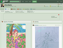Tablet Screenshot of chocobana.deviantart.com