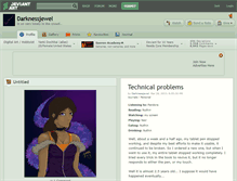 Tablet Screenshot of darknessjewel.deviantart.com