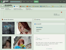 Tablet Screenshot of devastatia.deviantart.com