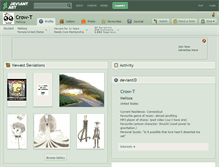 Tablet Screenshot of crow-t.deviantart.com