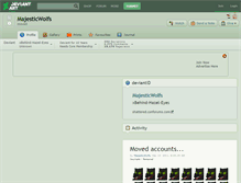 Tablet Screenshot of majesticwolfs.deviantart.com