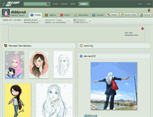Tablet Screenshot of diddywut.deviantart.com