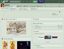 Tablet Screenshot of milxart.deviantart.com