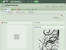Tablet Screenshot of endlessmasquerade.deviantart.com