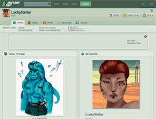 Tablet Screenshot of luckystellar.deviantart.com