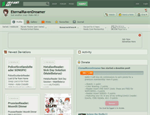 Tablet Screenshot of eternalravendreamer.deviantart.com
