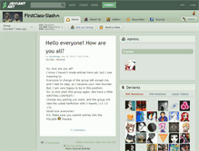 Tablet Screenshot of firstclass-slash.deviantart.com
