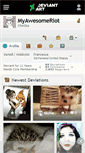 Mobile Screenshot of myawesomeriot.deviantart.com