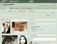 Tablet Screenshot of myawesomeriot.deviantart.com