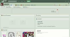 Desktop Screenshot of hydechild.deviantart.com